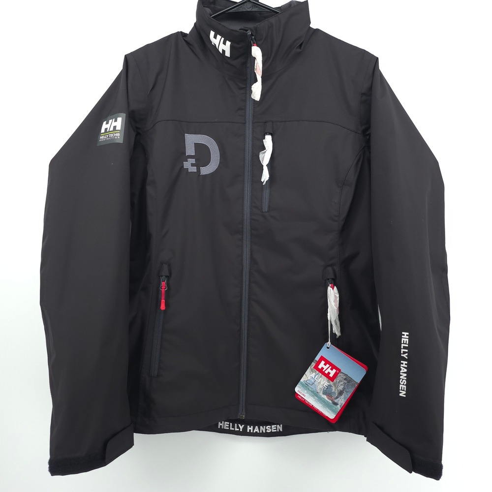 Helly Hansen Crew Women Jacket M Black Sailing Helly Tech Windproof - NWT